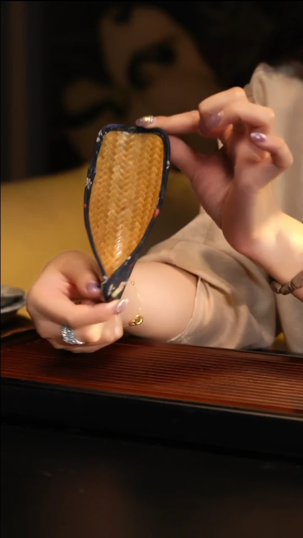 G平头茶则紫气东来竹编