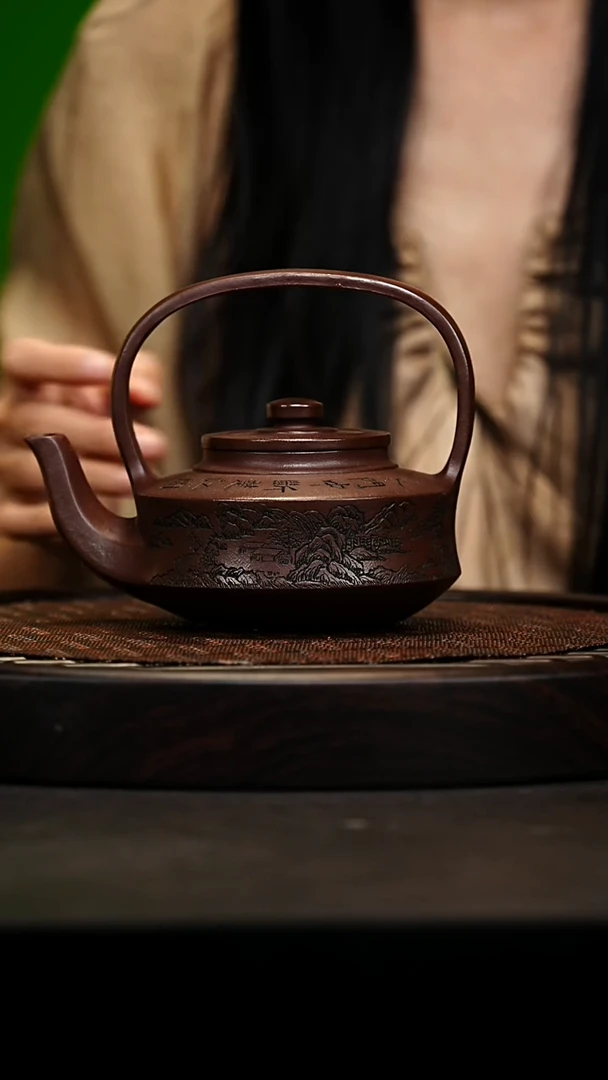 宜兴原矿高端紫砂 景舟紫泥400cc