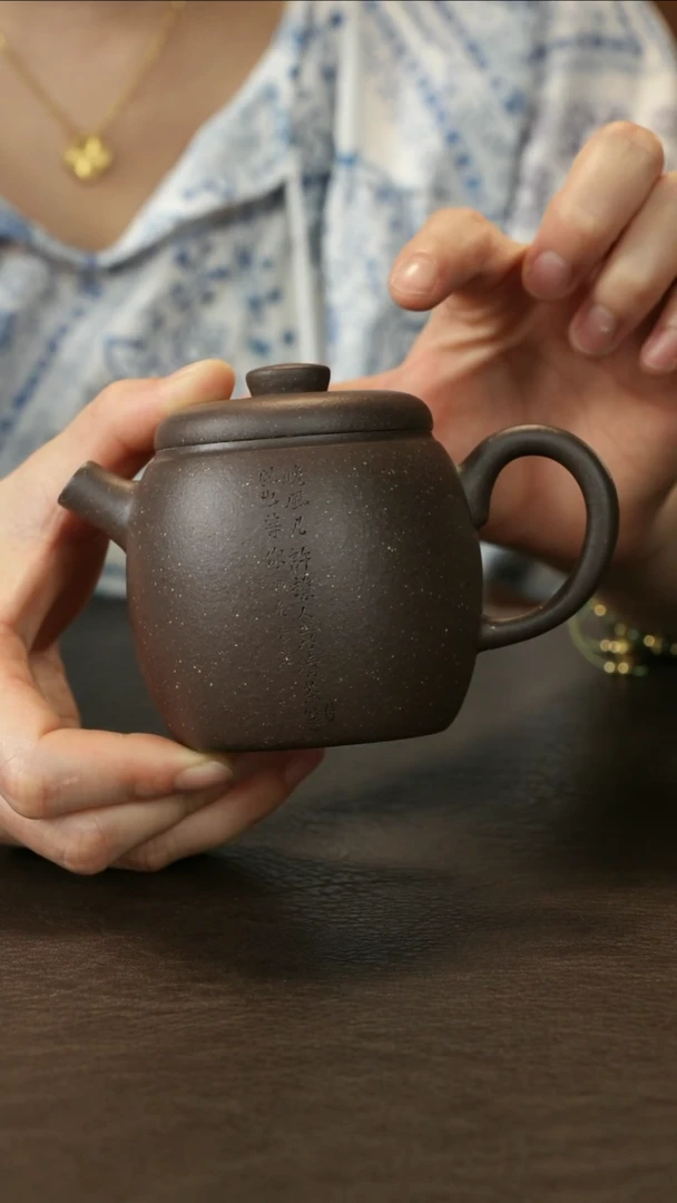 茶壶紫砂吴春艳 天青泥 巨轮