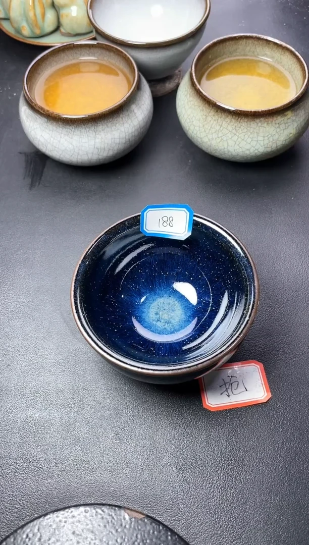 茶盏188叶紫建盏叶紫