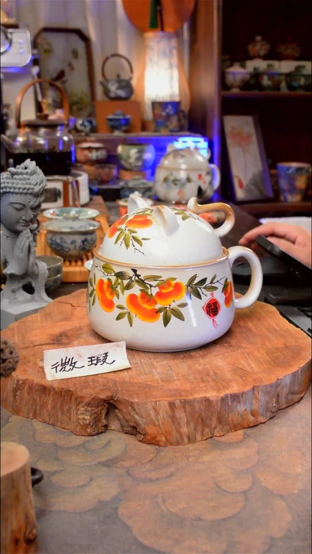 杯子柿子手工手绘手工手绘