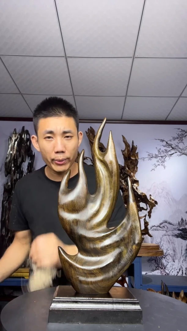 金丝楠木雕款墨*金丝楠木工艺品摆件