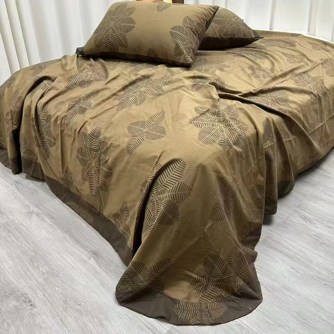 【咖啡草】200*230高定A类母婴级有氧双层纱6斤左右秋冬款可机洗