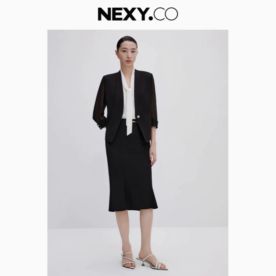 【安雅专属】NEXY.CO/奈蔻商场同款纤西装外套女XA02001W0