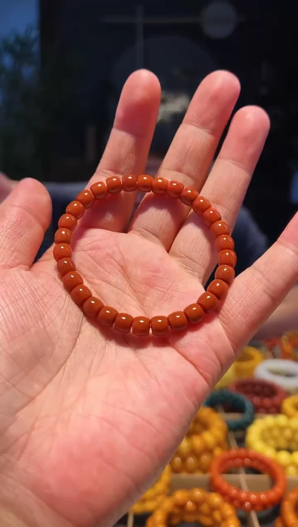 未镶嵌手串南红玛瑙6+单圈