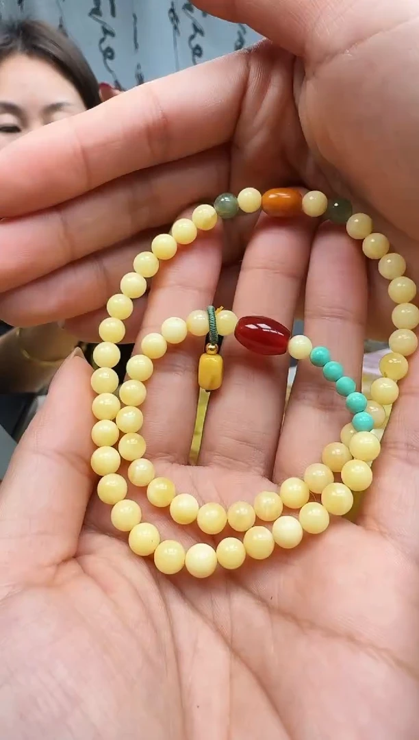 【闪购商品】琥珀裸石未镶嵌双圈