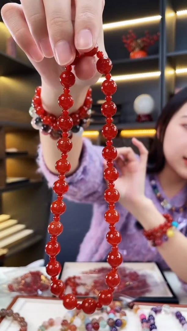 未镶嵌手链水晶南红双圈手串