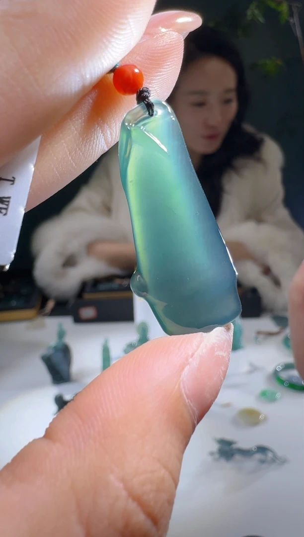 【闪购商品】翡翠颈饰未镶嵌天然A货翡翠多样性发1竹节