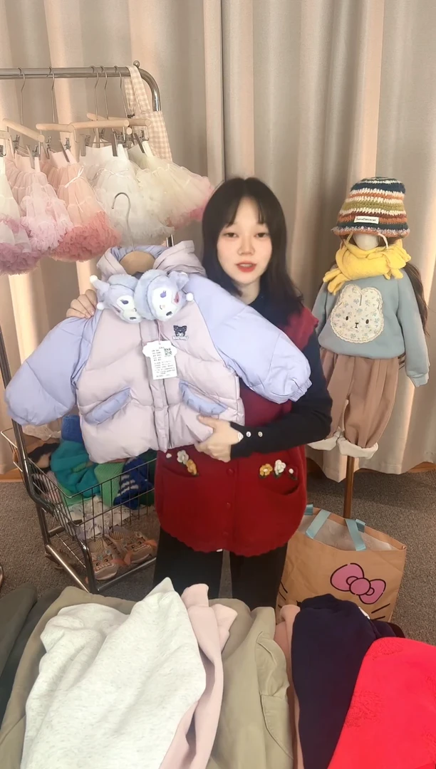 儿童加厚棉服外套90码A336
