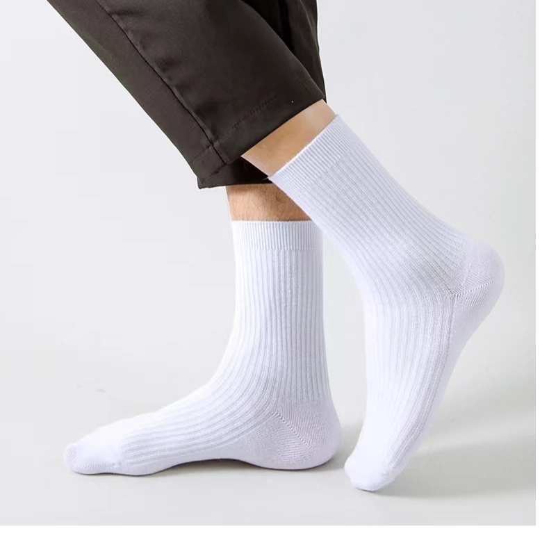 （10双装青货）男保暖常规秋季中筒袜吸湿排汗简约风常规款