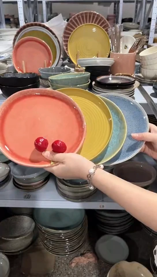 【闪购商品】瓷片外贸尾货瑕疵满20包邮X4 小盘组合