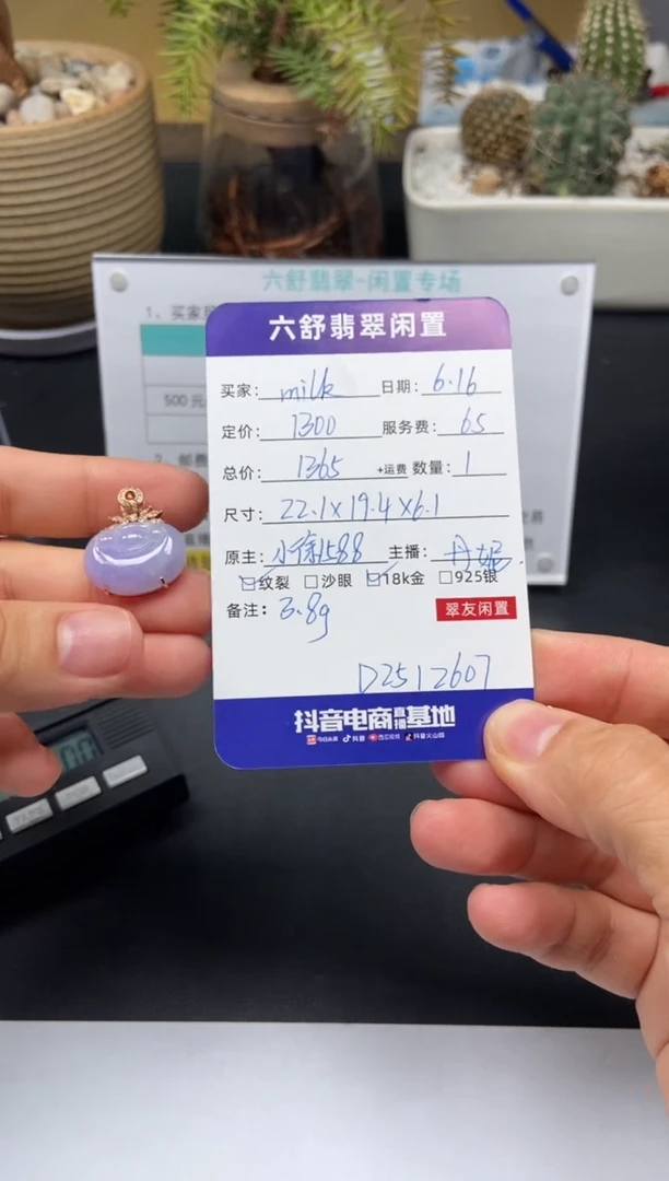 翡翠18K金镶嵌颈饰m**kD2512607