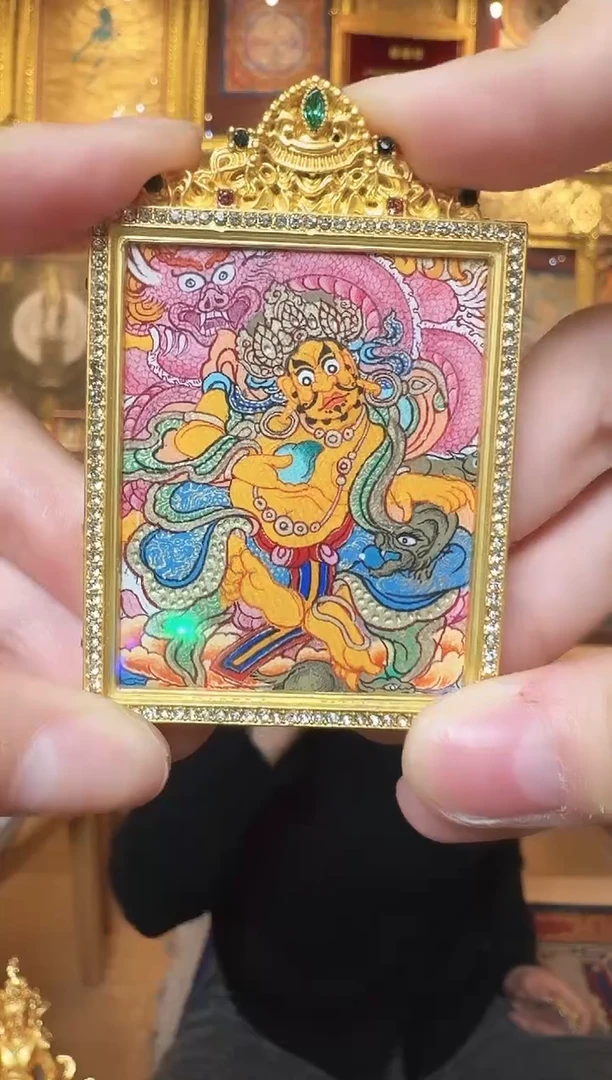 吊坠黄老师--热贡纯手绘
