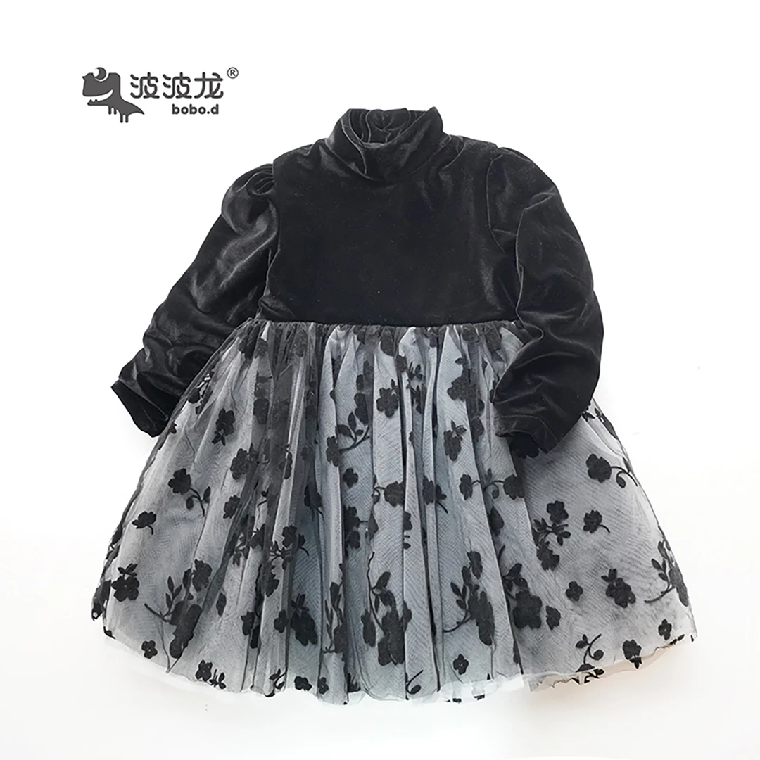 波波龙春秋长袖连衣裙女童休闲可爱风NTQ2147317