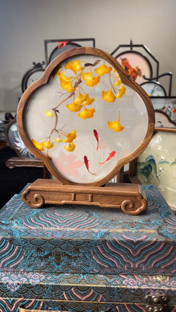 刺绣纯手工非遗苏绣绣摆件