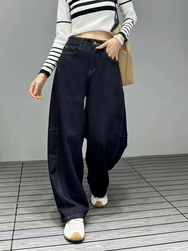 【senyan】早秋上新款原牛黑色弯刀裤