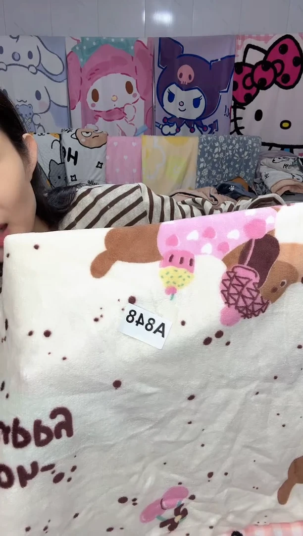 牛奶绒848默认微瑕四只枕套颜色随机