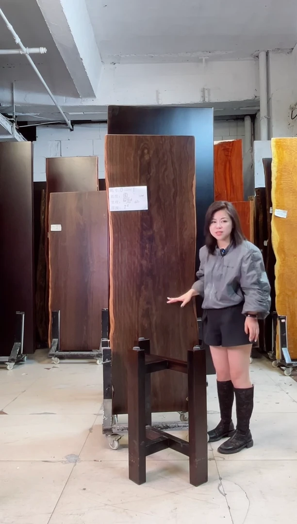 D-1大叶紫檀190*62*7.5加黑三角支架*2