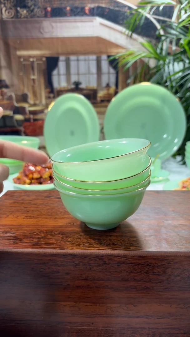 【闪购商品】....4.5英寸玉瓷碗4个口径11.5厘米