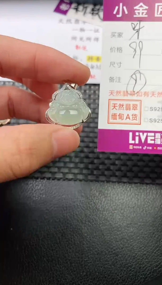 翡翠银S925镶嵌颈饰·