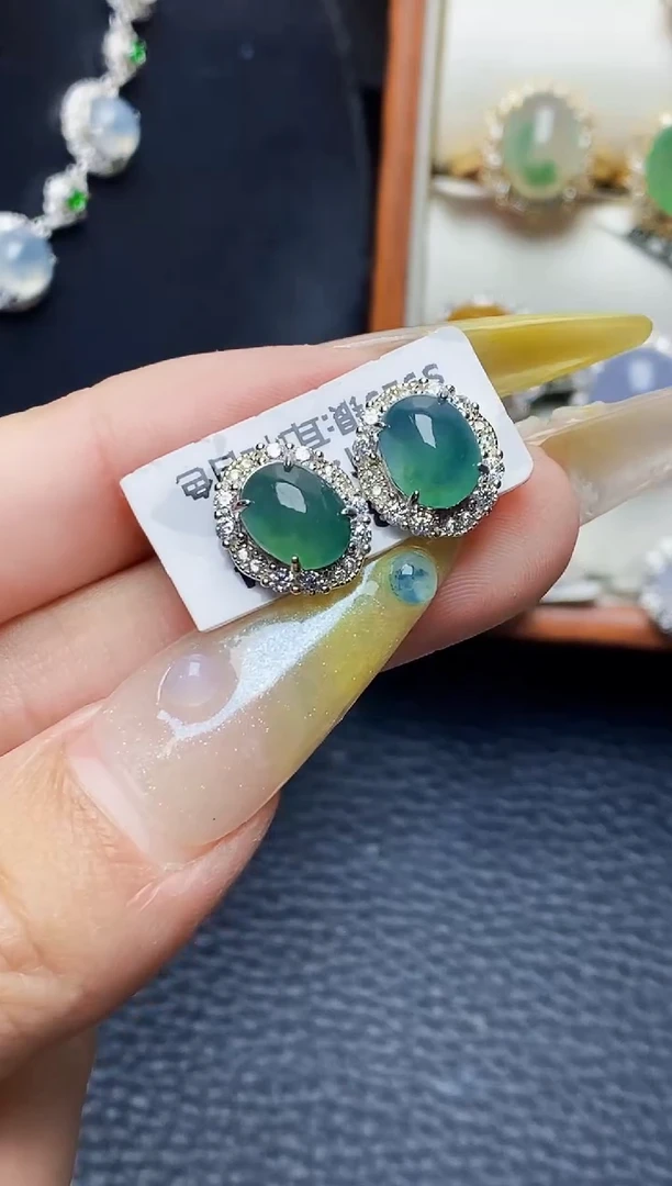 银S925镶嵌戒指翡翠7107