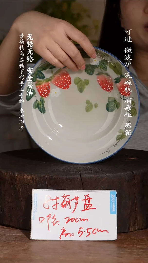碗陶瓷景德镇高温瓷釉下彩手绘陶瓷