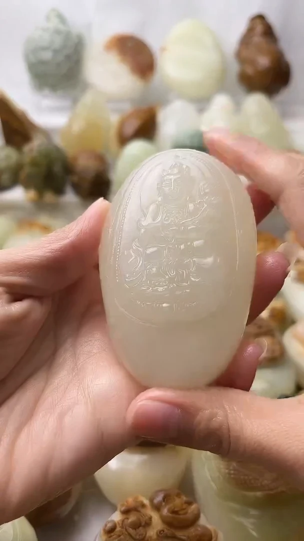 石材古青石棉纹正常不退换普贤菩萨