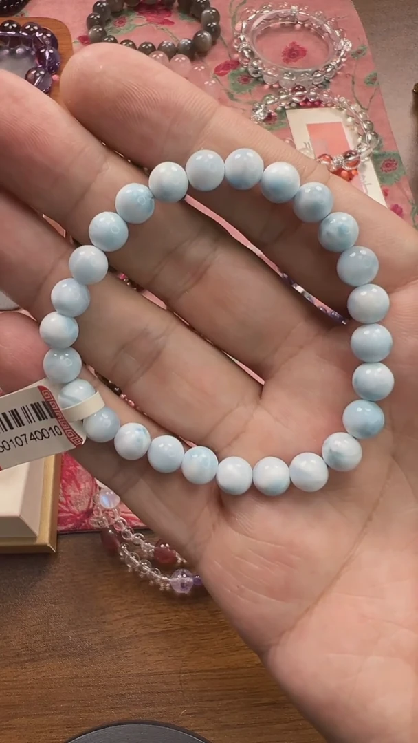 未镶嵌手串水晶E***e天然海纹石手串