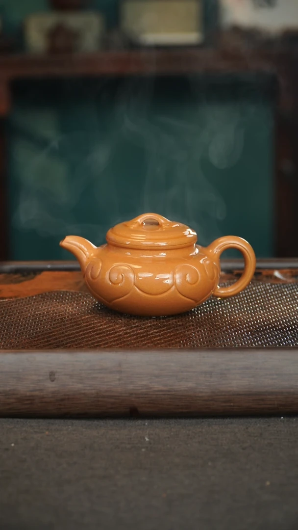 【闪购商品】紫砂茶壶04仿古如意