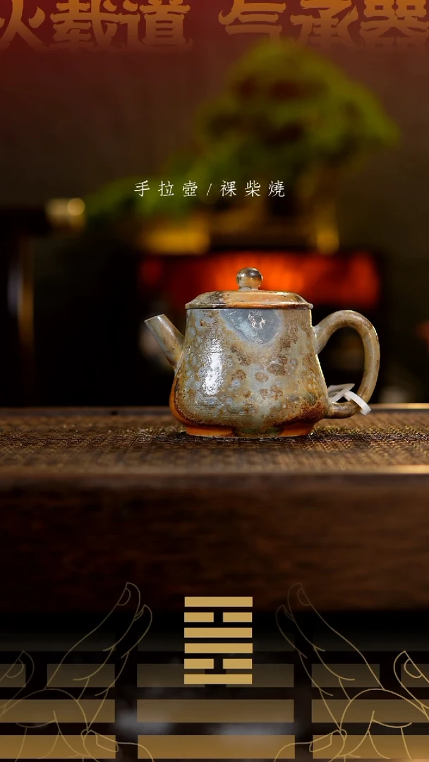 夸烧柴烧蘑菇壶314