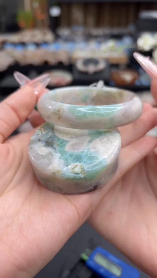 未镶嵌手镯石英质玉弯****)380(56圈赠送镯心)