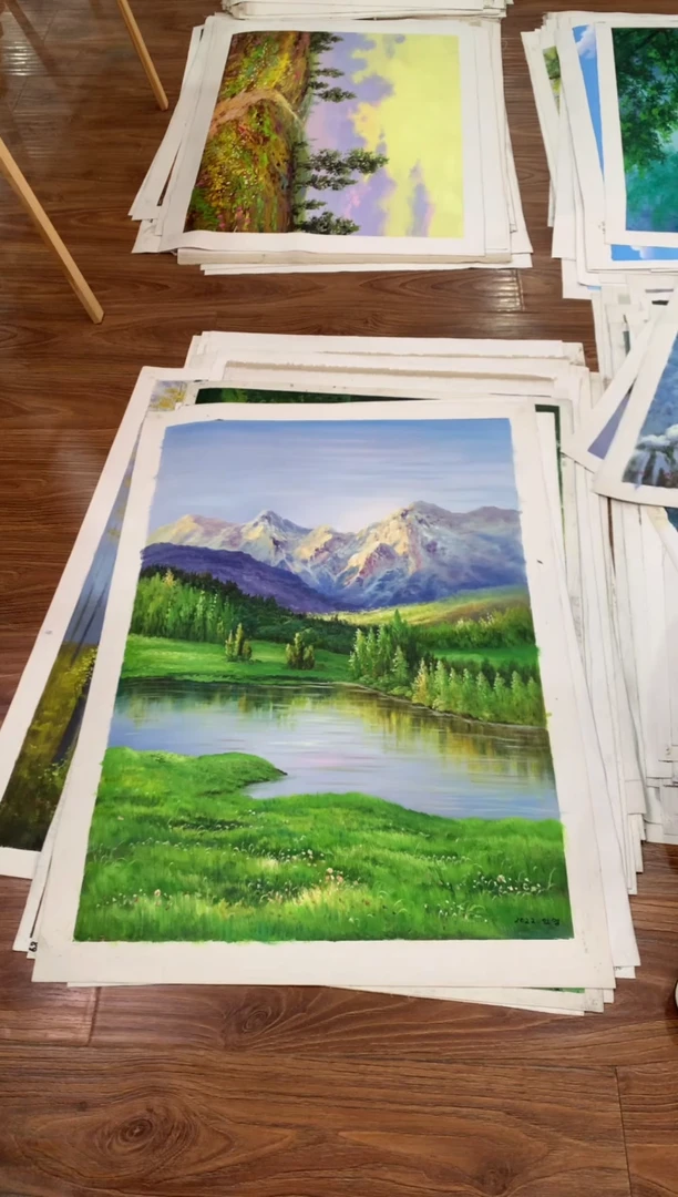 油画【67号】朝鲜原创手绘油画【功勋Ⅰ级画家丨孤品佳作】【顺丰包邮】