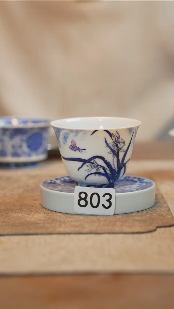 杯子全手工全手绘803