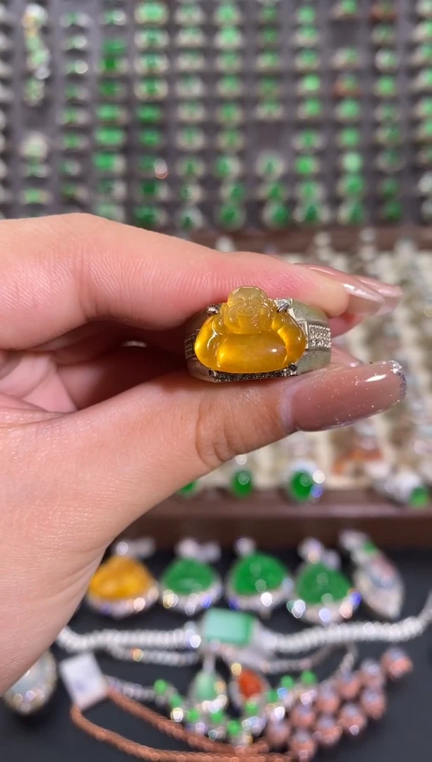 未镶嵌戒指翡翠天然缅甸A货翡翠未镶嵌 粉丝福利