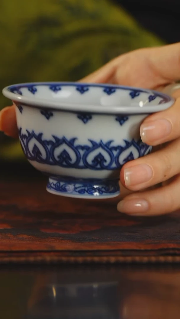 月亮好物推荐铭清堂@@宝相纹压手杯