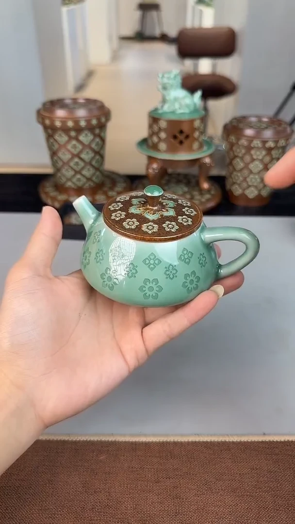 青瓷手工茶器包邮