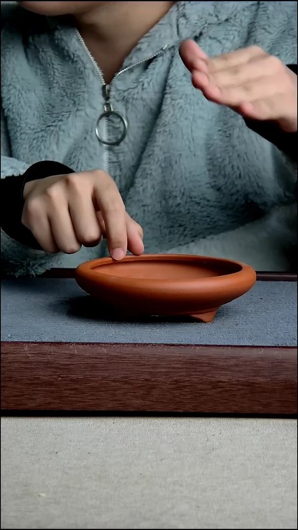 紫砂花盆13*3内径紫砂花盆