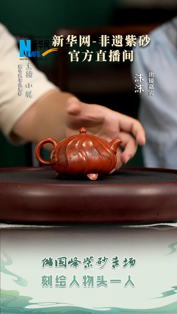 茶壶紫砂XCS83储国峰禅墩赵庄朱泥240
