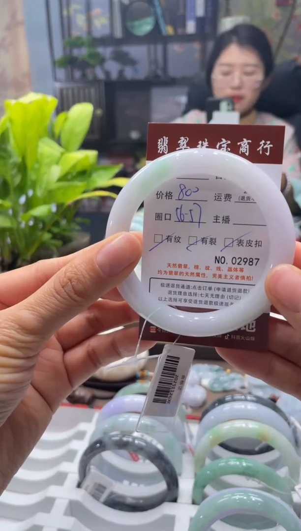 未镶嵌手镯翡翠2987