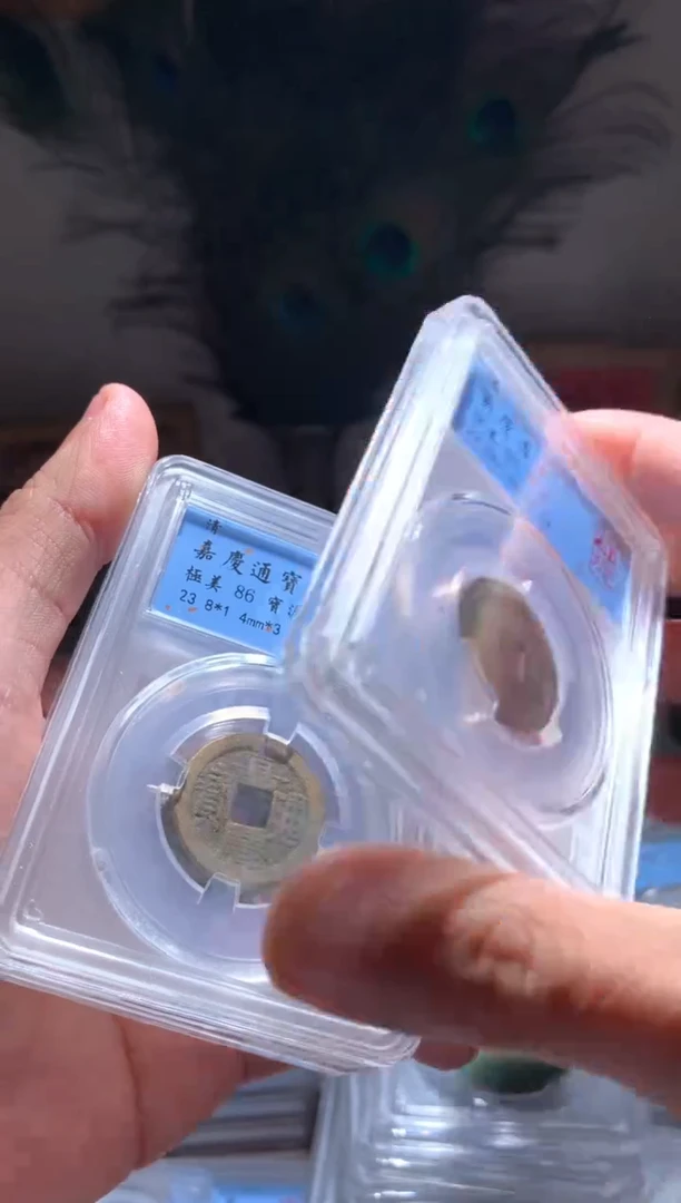 【闪购商品】铜嘉庆通宝86分中央局单枚择优随机发货