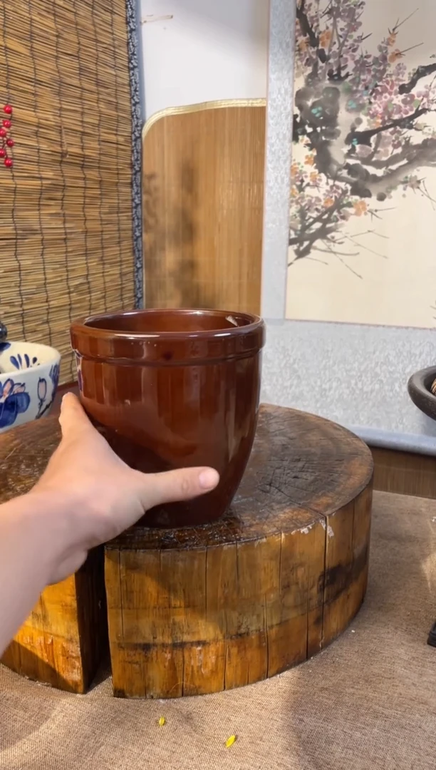 陶土9号链接陶瓷缸口径15高15.5*1.5升