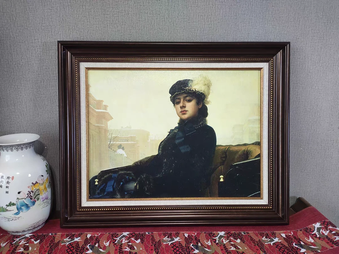 DMC十字绣欧式-世界名画人物油画肖像无名女郎