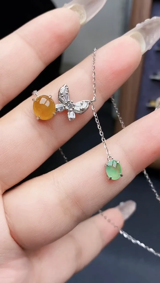 银S925镶嵌戒指翡翠0581