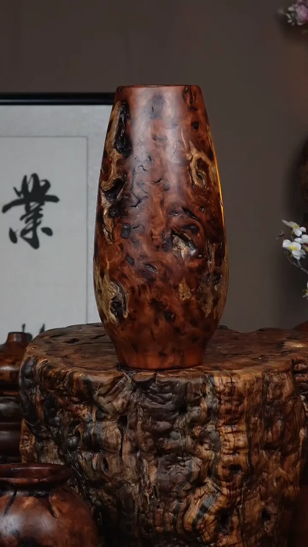 枣木百年鸡心枣木水滴瓶