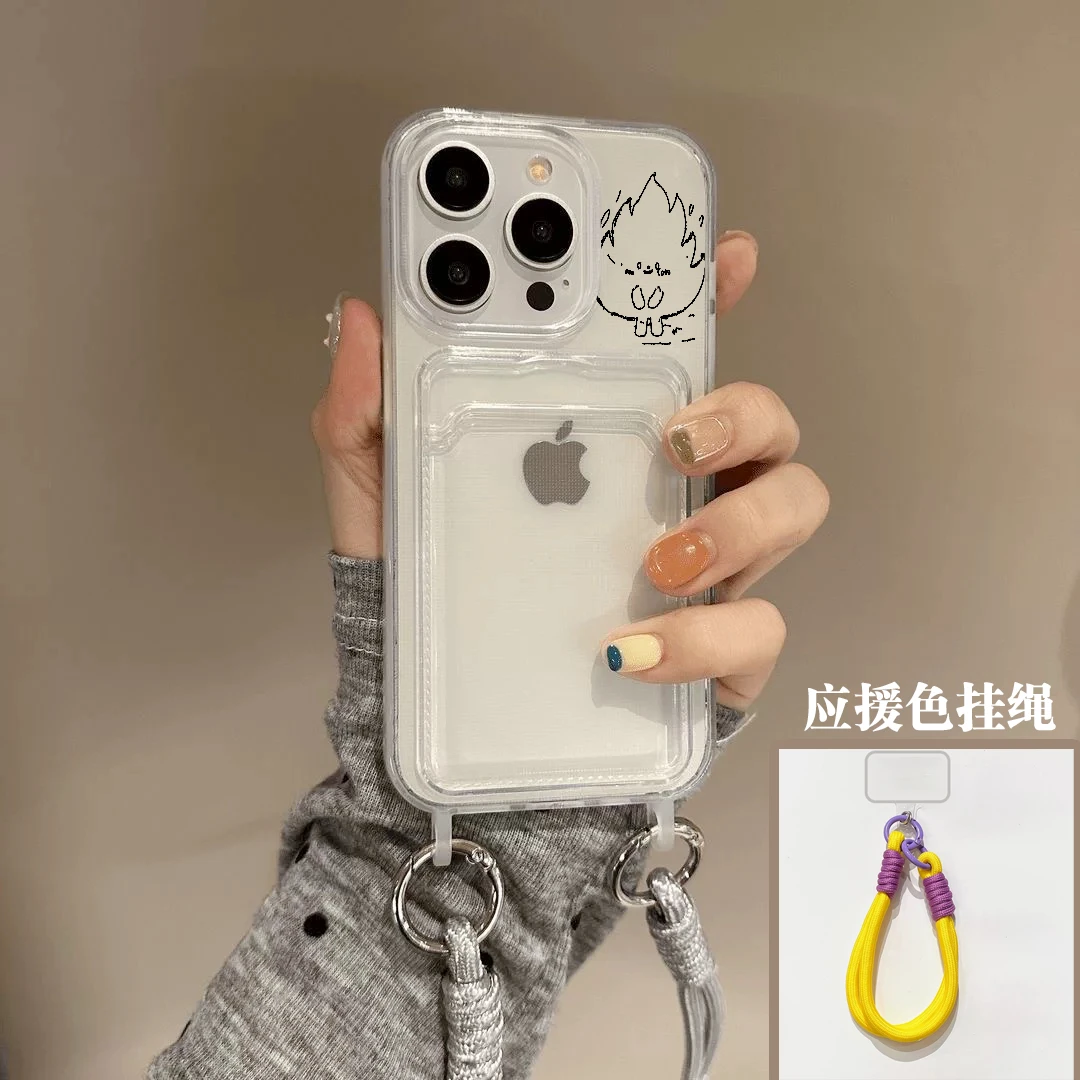 檀健次放照片小卡透明挂绳适用安卓苹果16promax手机壳女iPhone15
