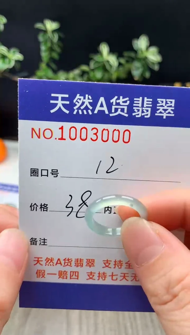未镶嵌戒指翡翠12#