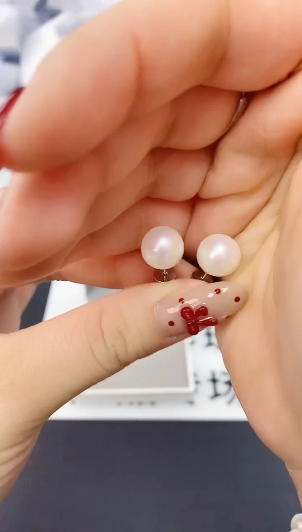 未镶嵌耳饰淡水珍珠ED1017