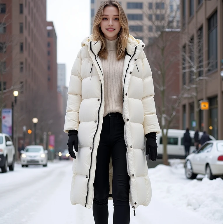 新高奢定制气质贵气抗寒保暖加厚羽绒服【H】