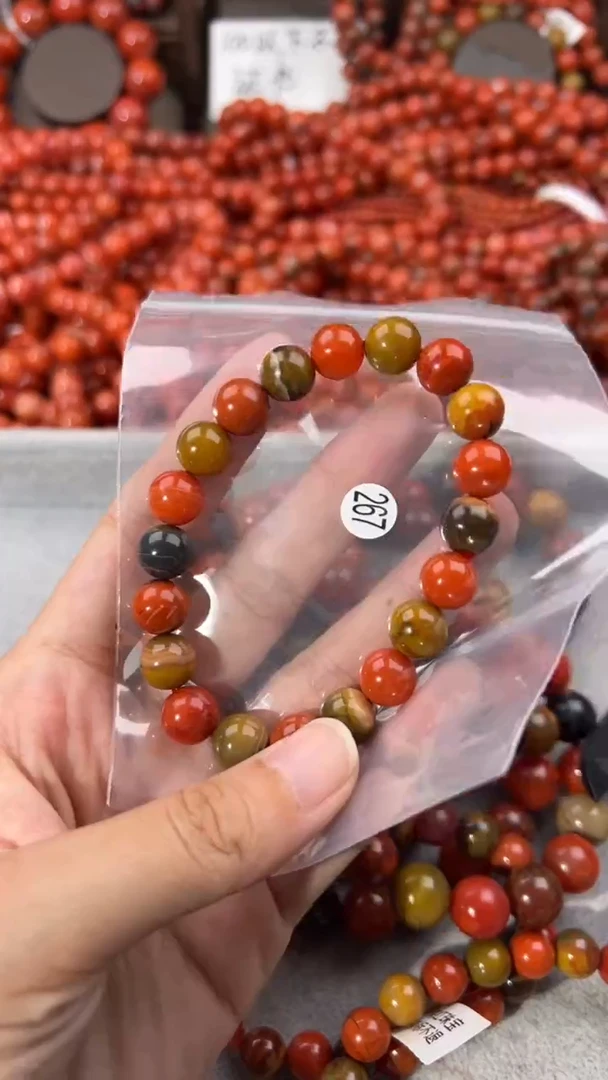 南红玛瑙手串未镶嵌10