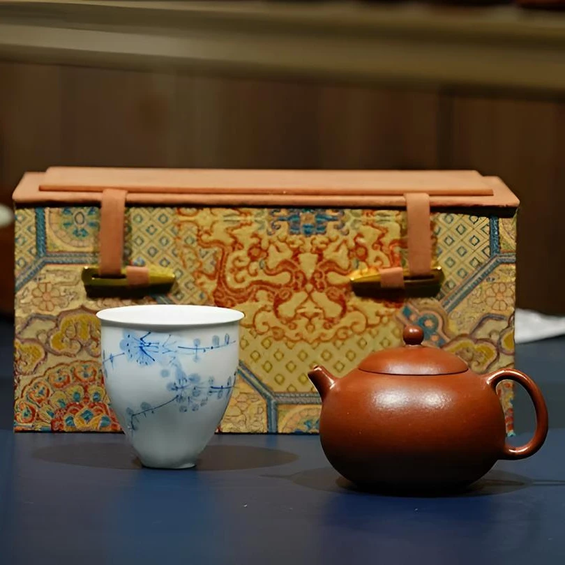 紫砂豆蔻西施壶配主人杯套装